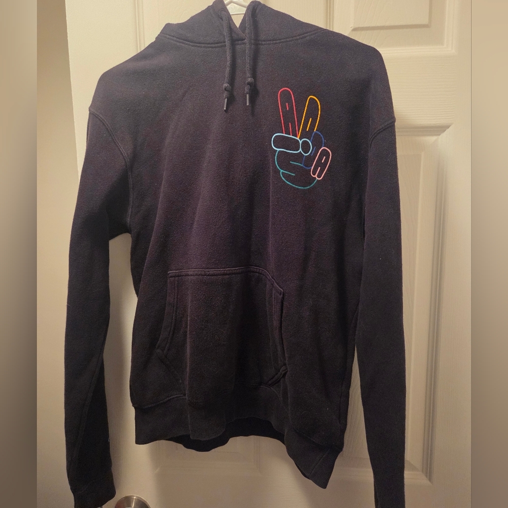 adidas Black Hoodie with Trefoil Logo